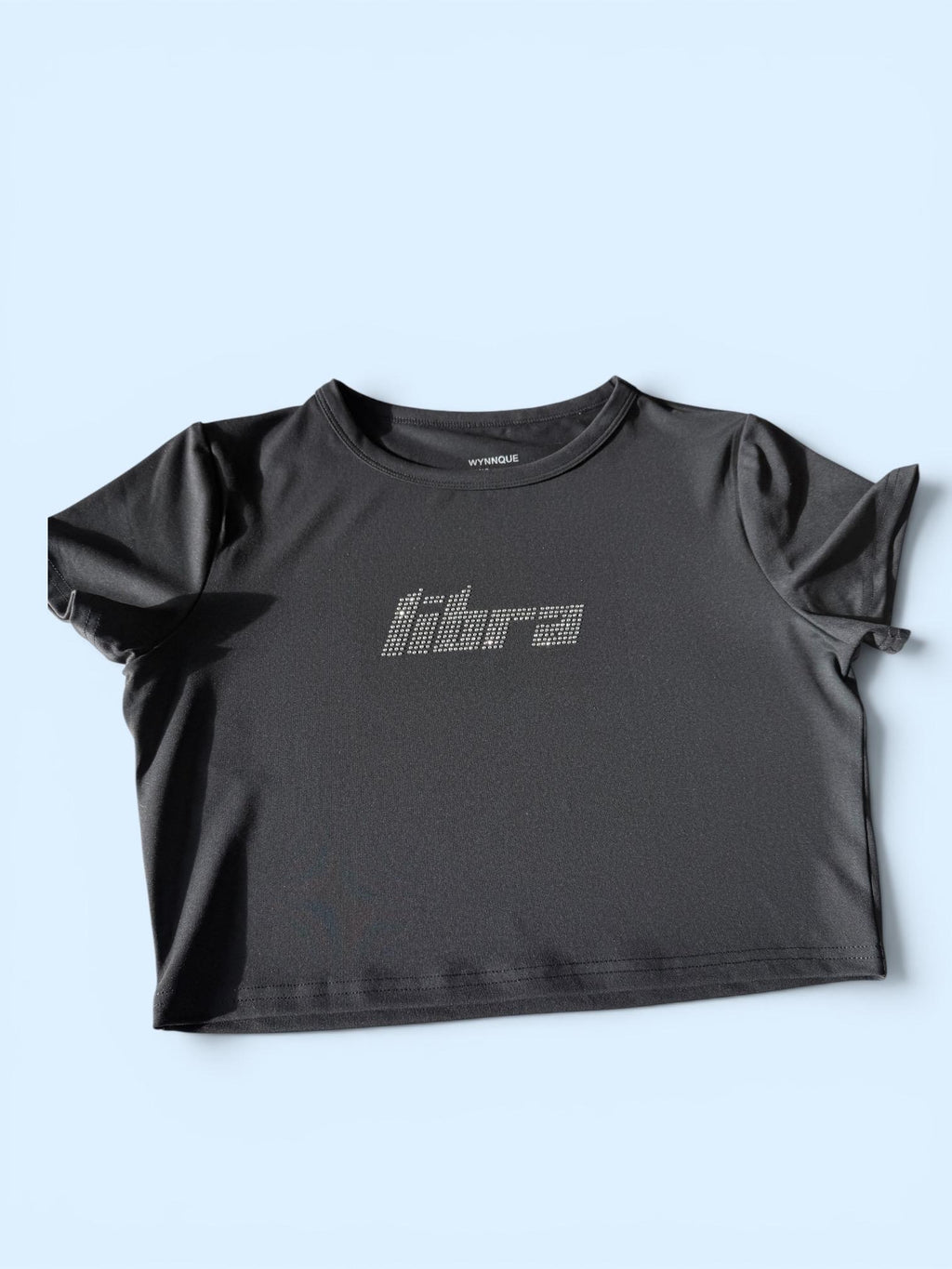 Libra Rhinestone Crop Top - Y2K Font