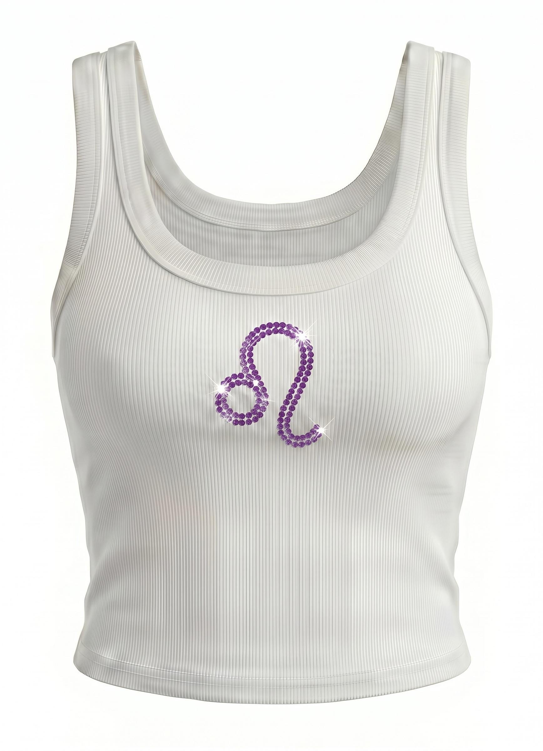 All Zodiacs Rhinestone Tank Top | Astrology Horoscope Shirt | Custom Sign Apparel