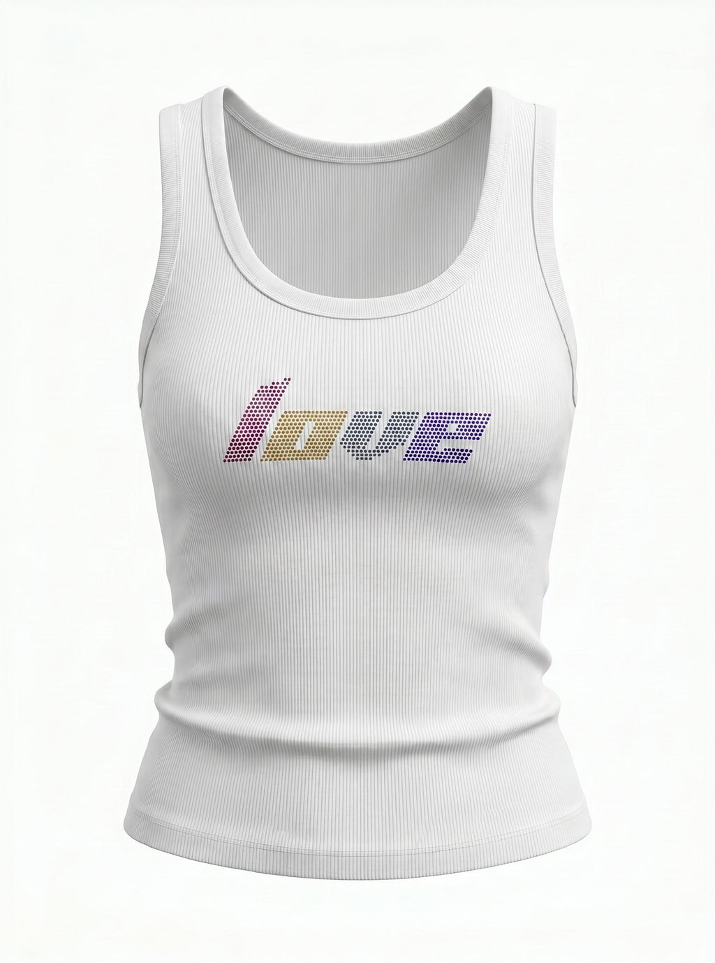 Customizable Rhinestone Tank Top | Rainbow Rhinestone Crop Tank | LGBTQ+ Pride Shirt | Y2K Inspired Festival Top | Pride Month Outfit