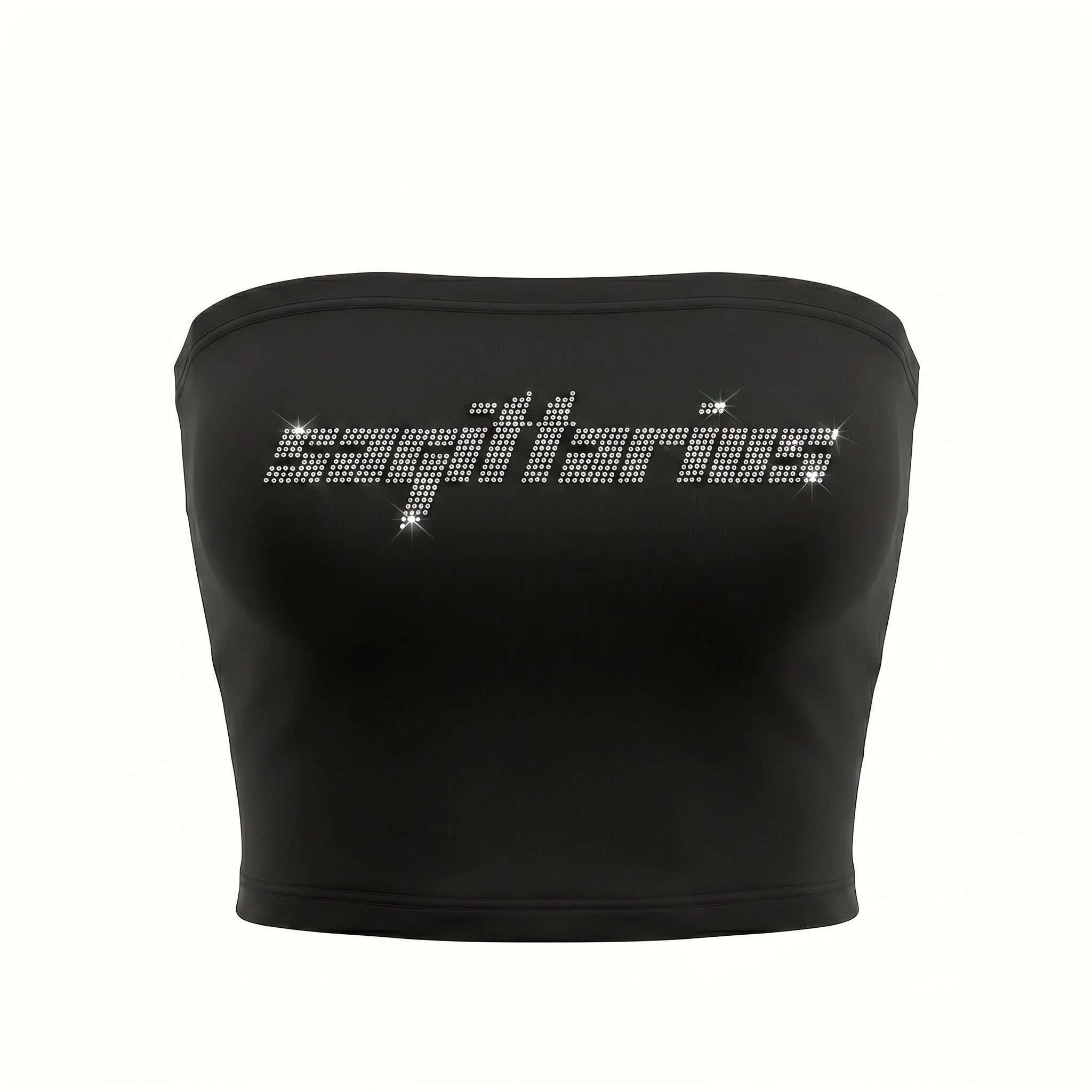 Sagittarius Rhinestone Tube Top Y2K Astrology