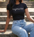 Sagittarius  Zodiac Astrology  Rhinestone Crop Top - Y2K Font